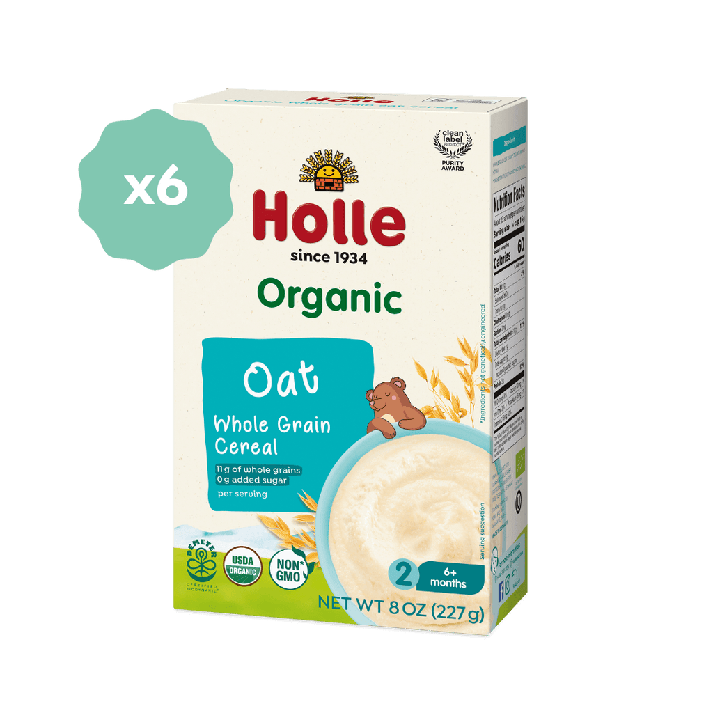 Holle Organic Whole Grain Oat Cereal - 6 Pack
