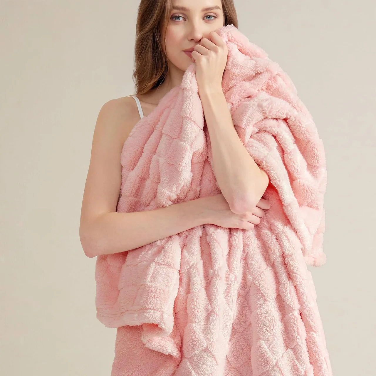 GentleSoft Sage Blanket for Couch - Checkered Fleece Blankets Christmas Gifts for Women Men Girls, Cute Soft Cozy for Bedroom