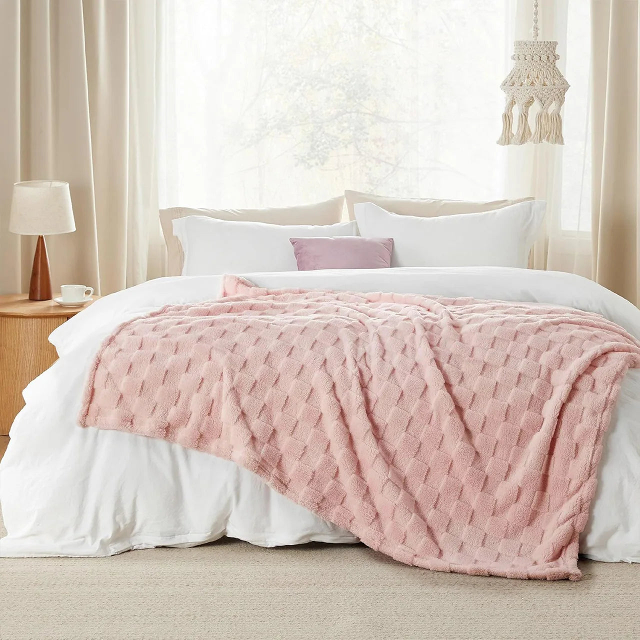 GentleSoft Sage Blanket for Couch - Checkered Fleece Blankets Christmas Gifts for Women Men Girls, Cute Soft Cozy for Bedroom