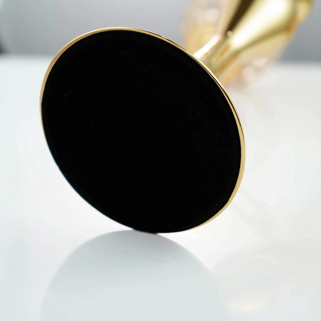 Gold Crystal Candle Holder