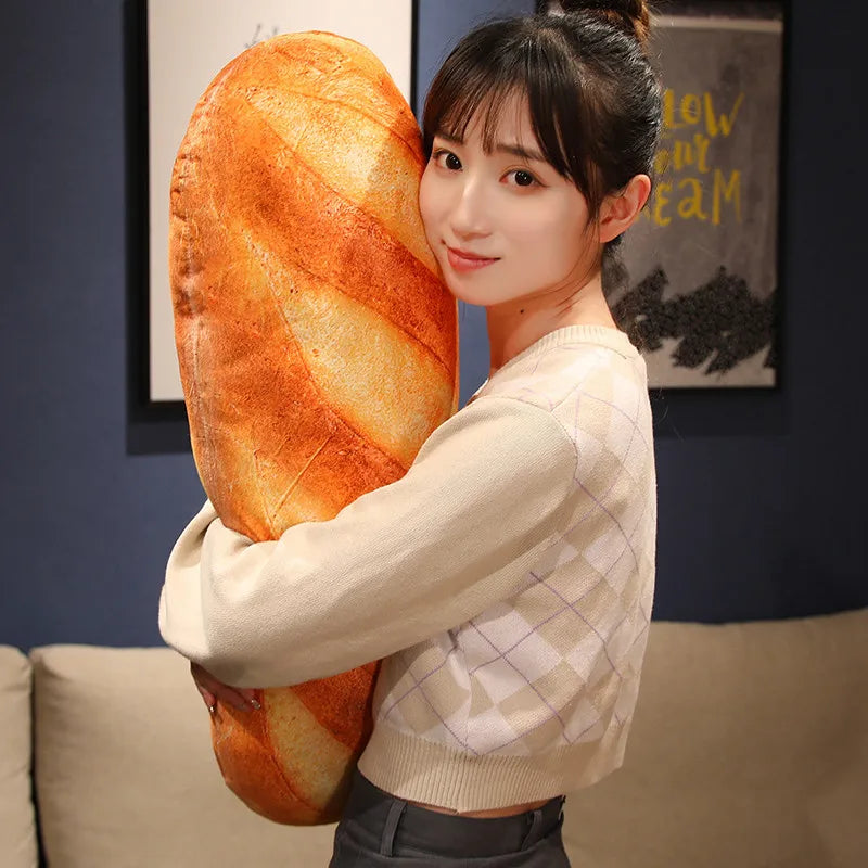 French Bread Plush Stuffed  Plushie Pillow