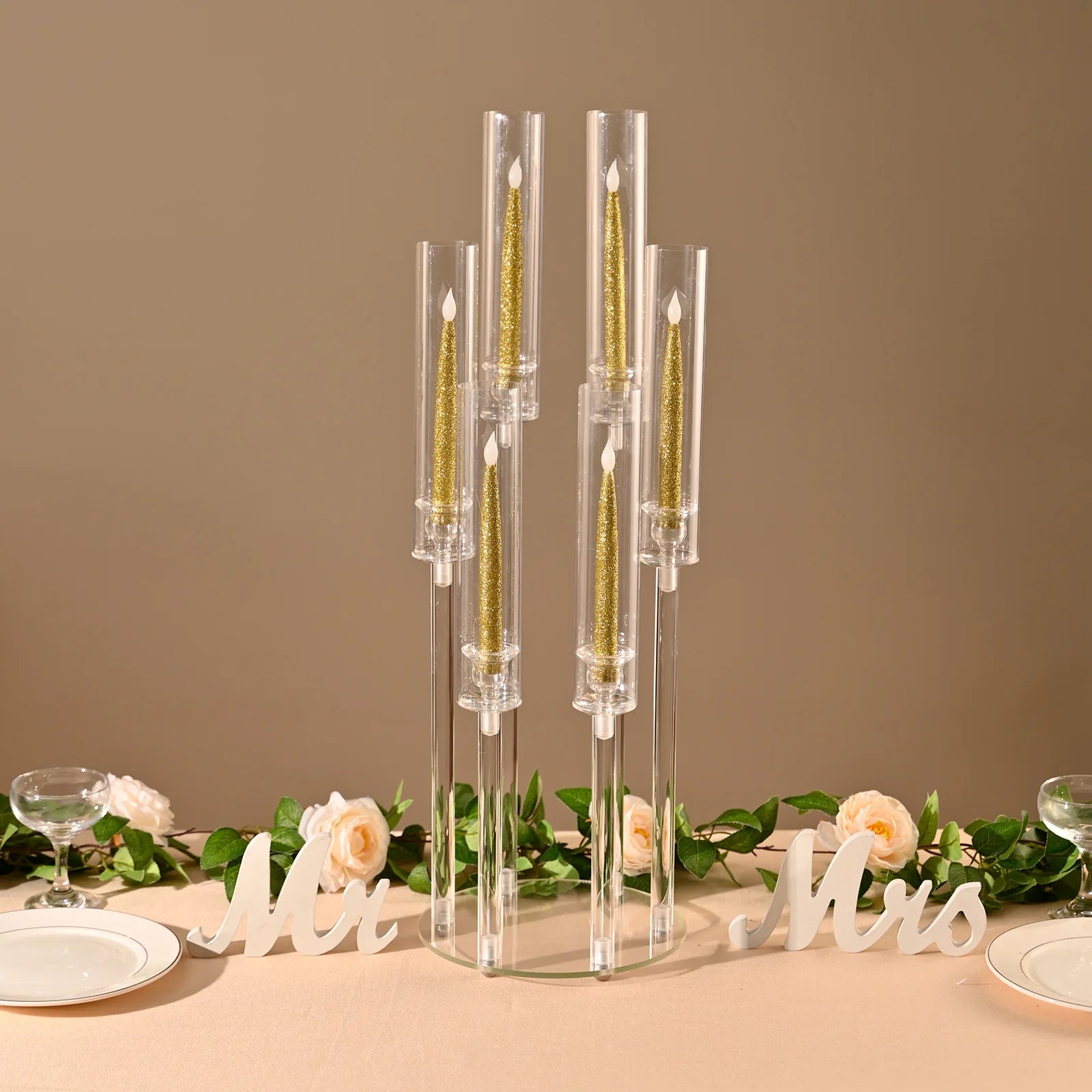 10pcs Candlestick Holder for Wedding, Party, Dining Table