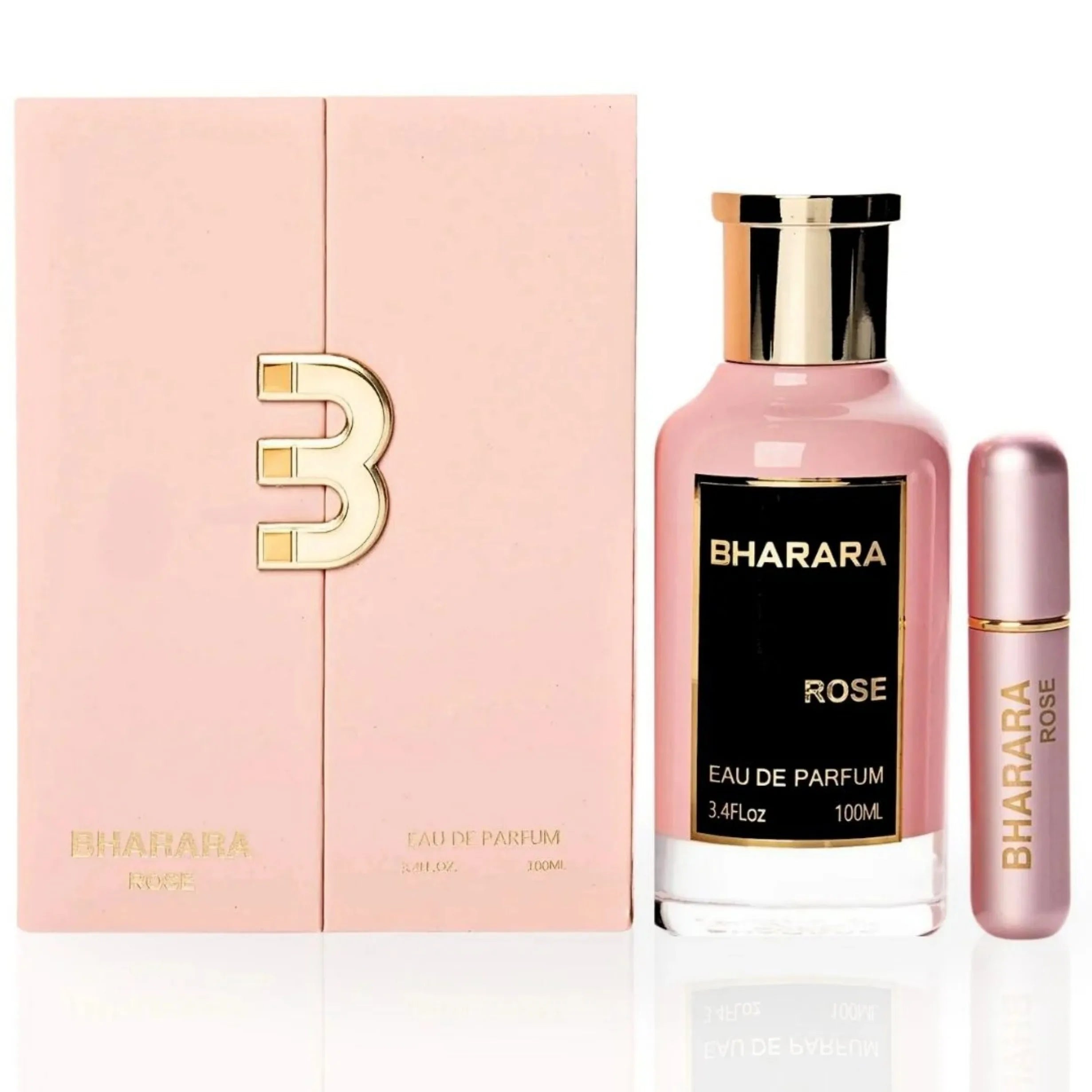Bharara Rose Eau de Parfum: 100ml Pink Bottle