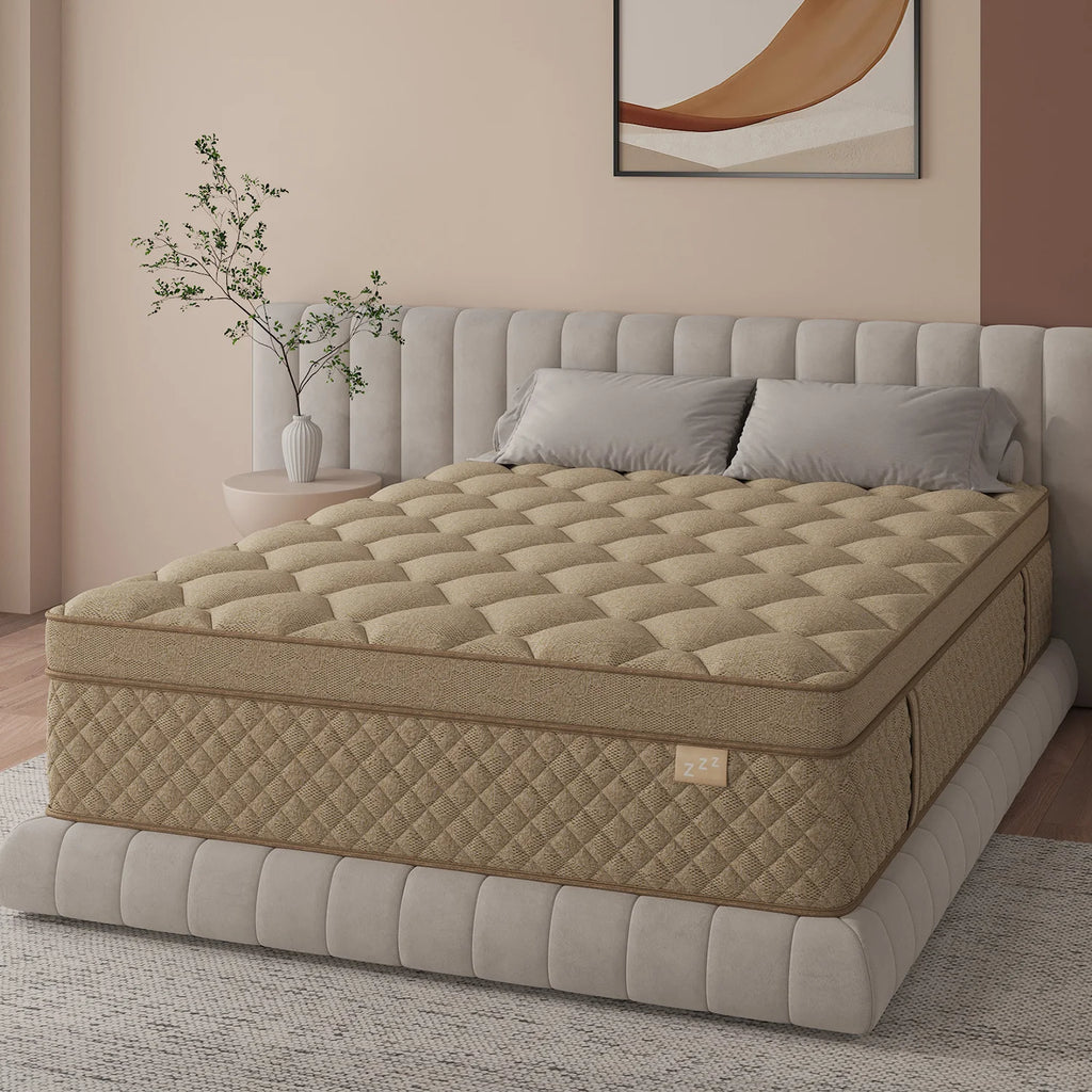 12" Gel Memory Foam Hybrid Pocket Spring Mattress Twin Full King Queen Mattress In A Box, Medium Firm Motion Isolation