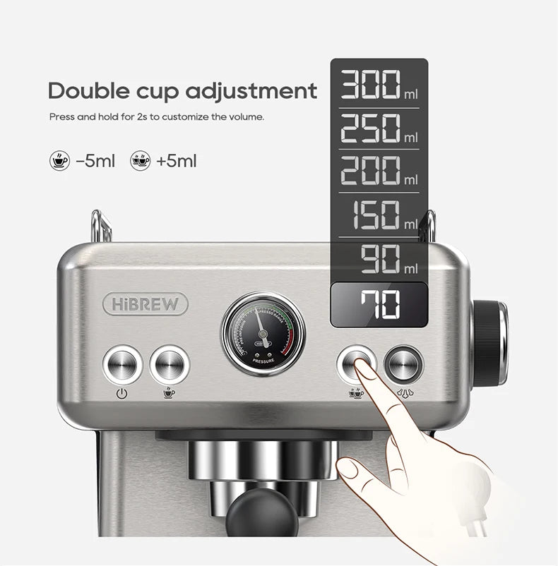 HiBREW 20Bar Semi Automatic Espresso Coffee Machine Cold/Hot Coffee Maker