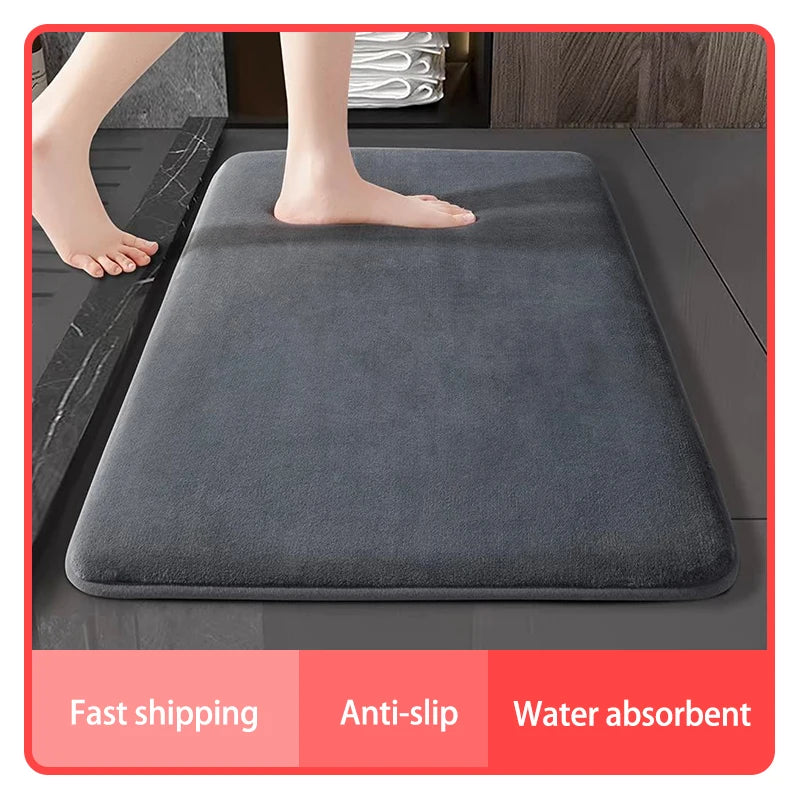 Super absorbent floor mat, bath mat, door mat, anti slip mat,