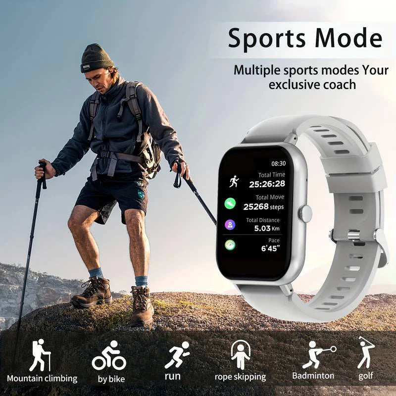 Smart watch, wireless calling /dial, multi -Sport mode,Suitable for men and women, for iPhone/Android