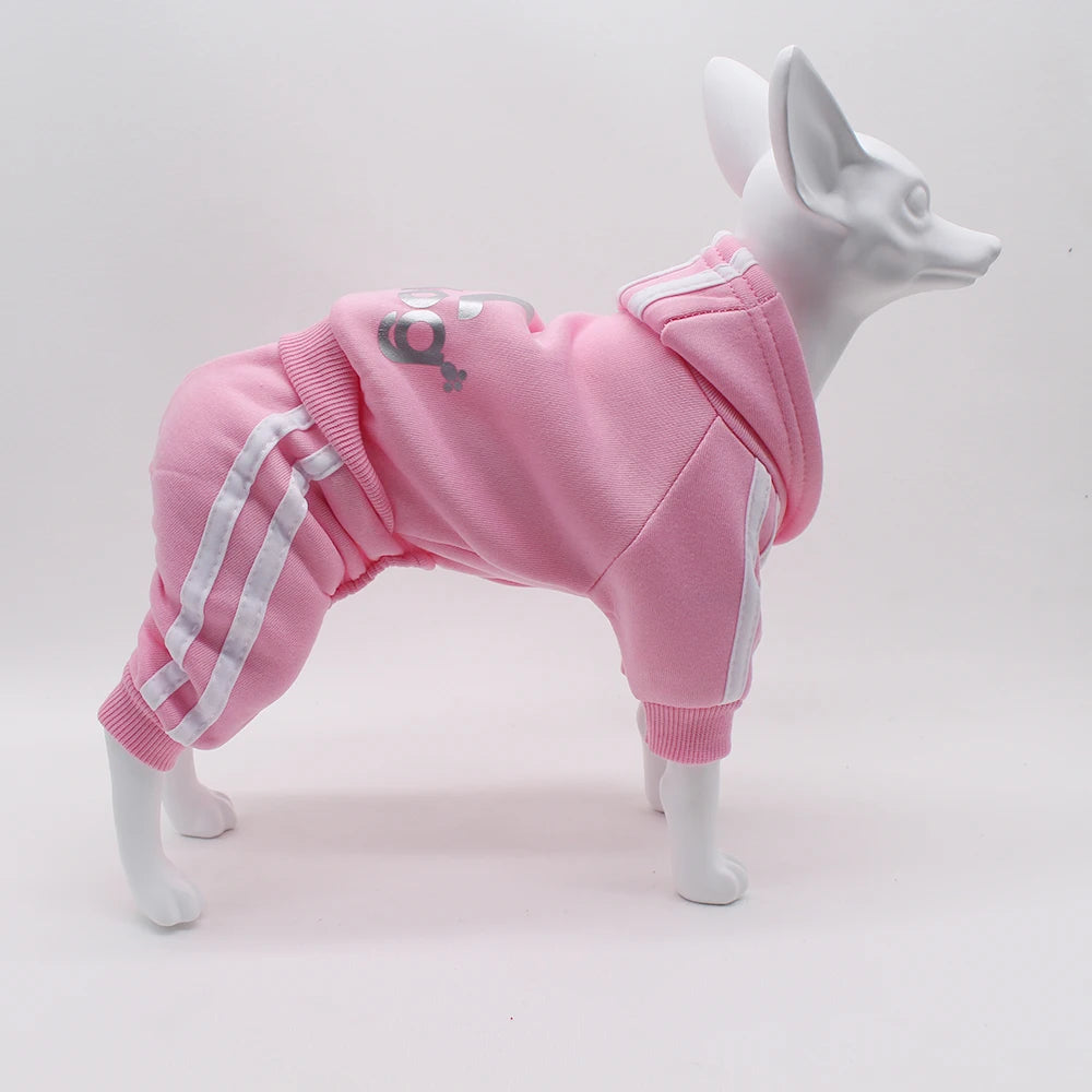 Brand Design Adidog Clothing Dog Jumpsuit Sports Suit Spring Dog Clothes for Small Dogs Chihuahua Terrier Beagle Pet Apparel