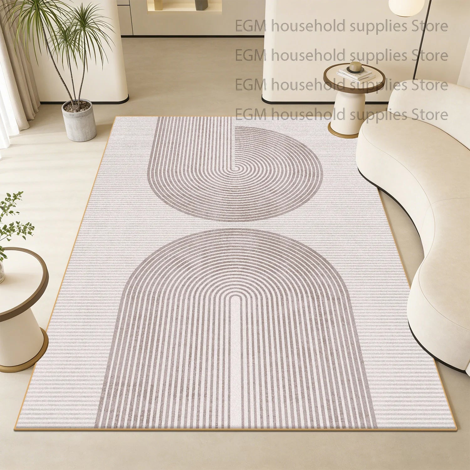 Modern Luxury Carpets Geometric Living Room Decorative Bed Room Soft Rug Washable Non-slip Study Customizable Floor Mat Office