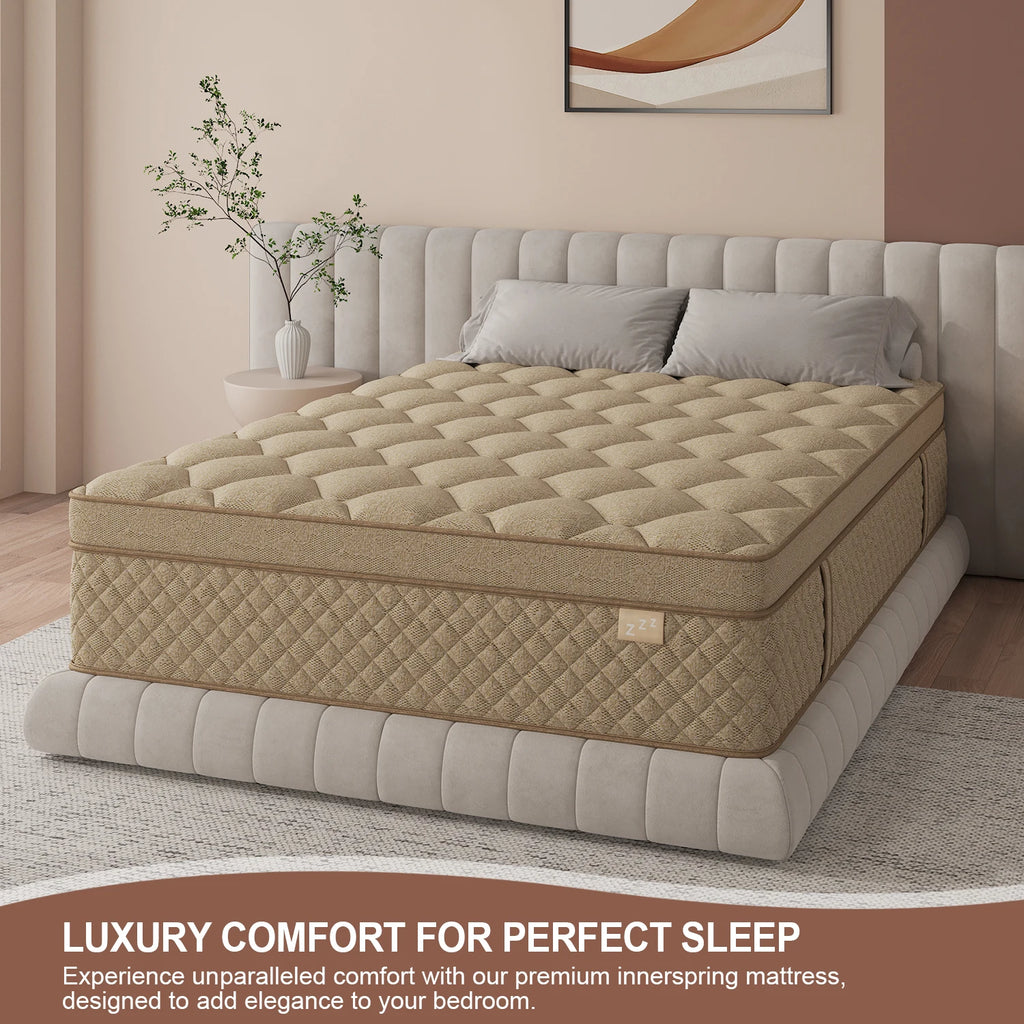12" Gel Memory Foam Hybrid Pocket Spring Mattress Twin Full King Queen Mattress In A Box, Medium Firm Motion Isolation