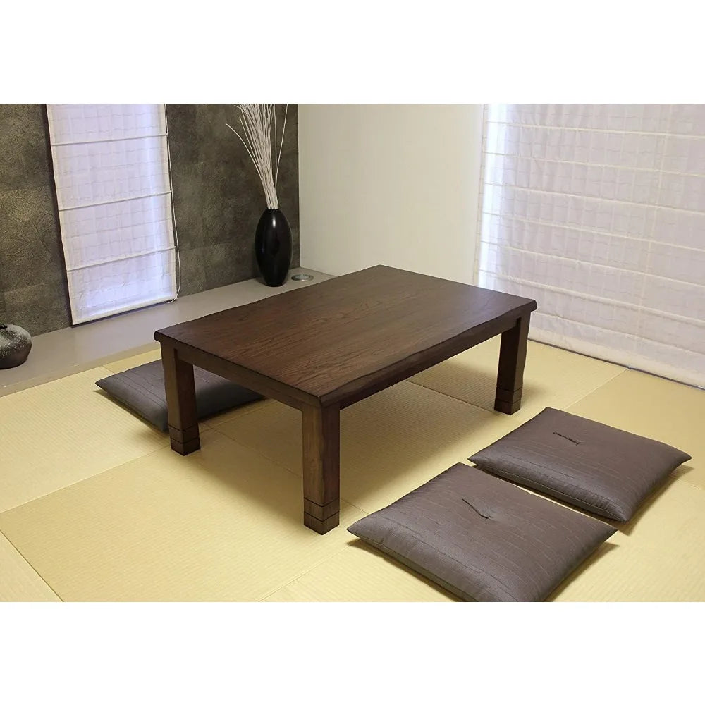 Japanese Kotatsu Table - Heated Wooden Chabudai Furniture