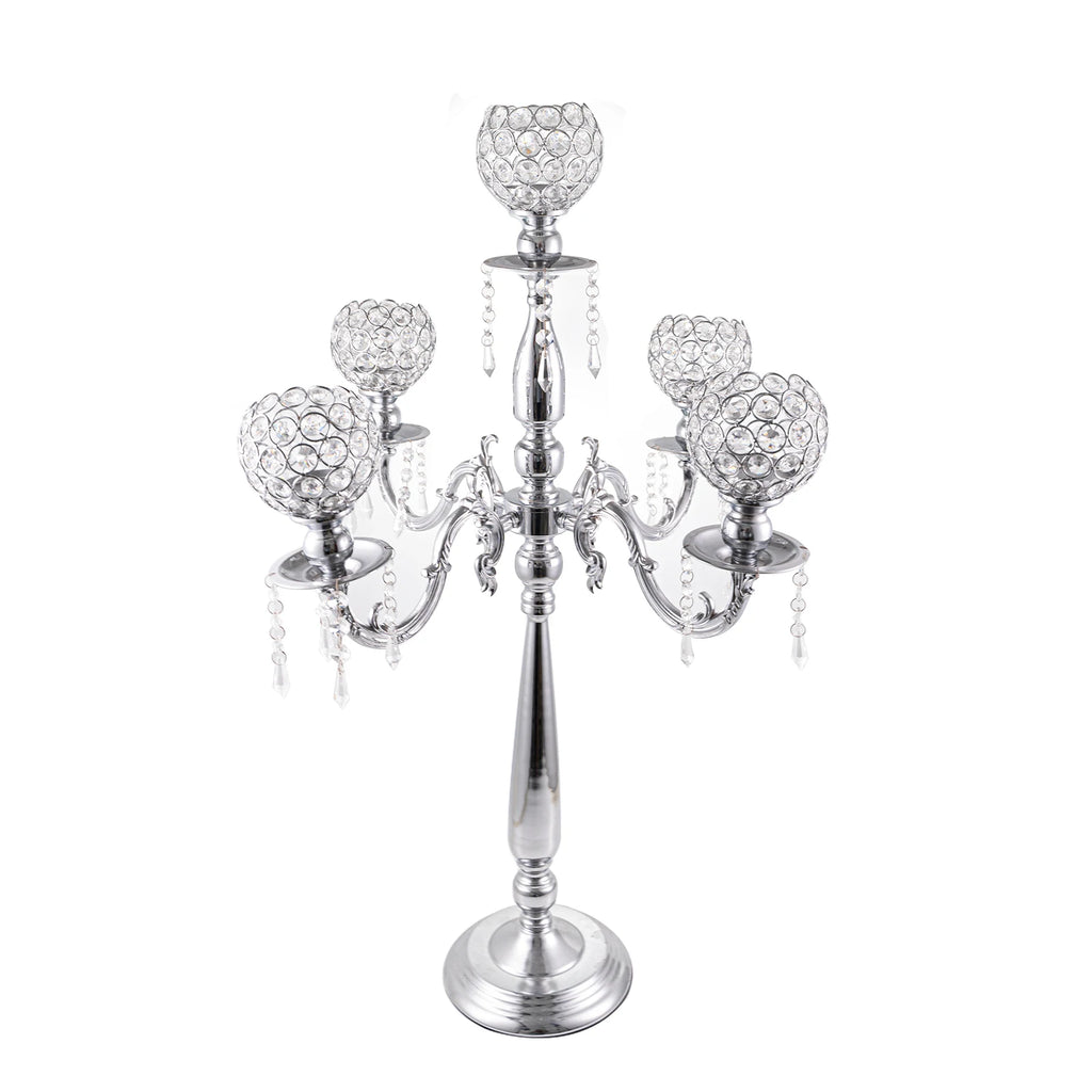 Gold Crystal Candle Holder