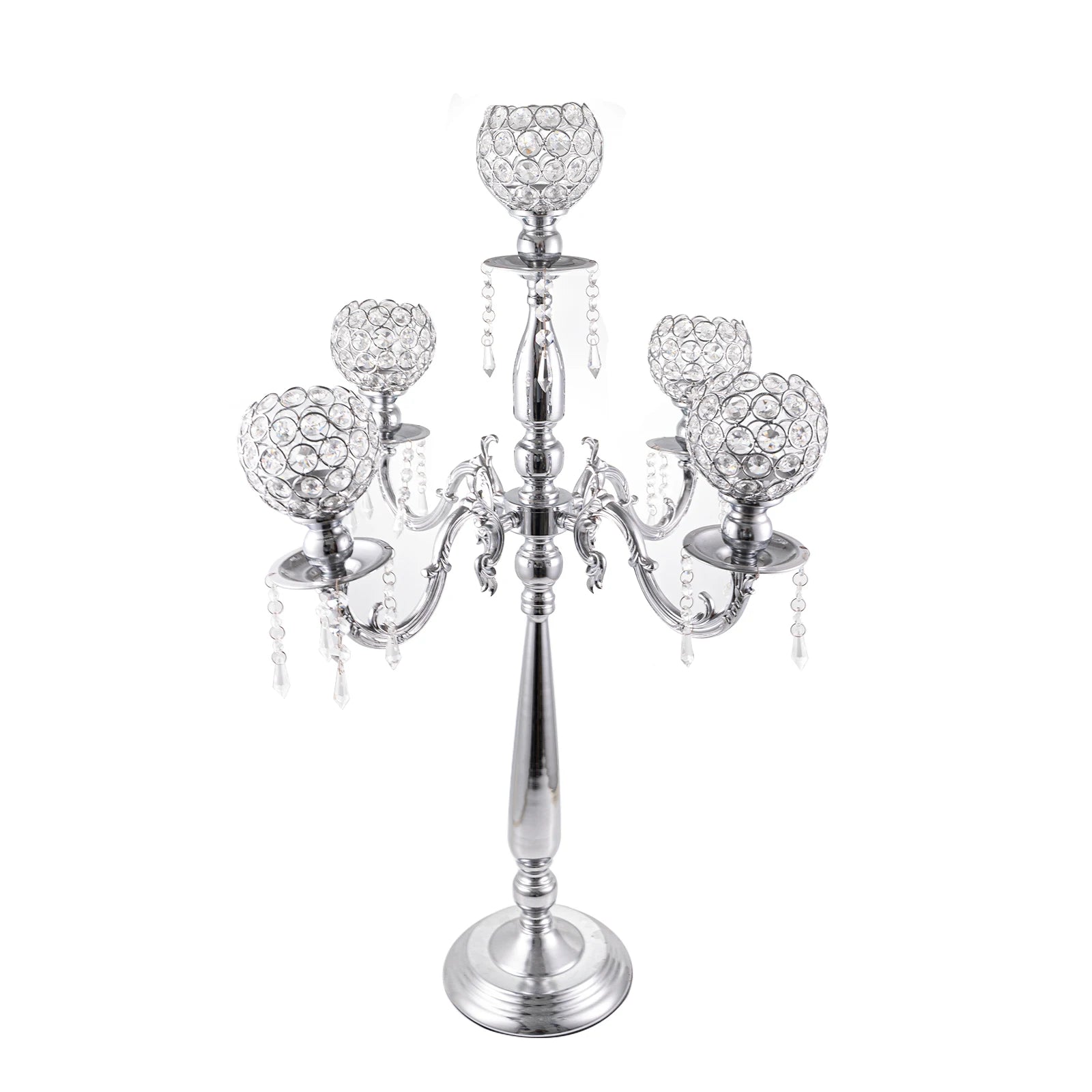 Gold Crystal Candle Holder