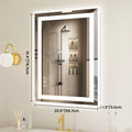 JHK 36"x 24"LED Bathroom  Mirror for Walls with Front Light and Backlit For Living Room