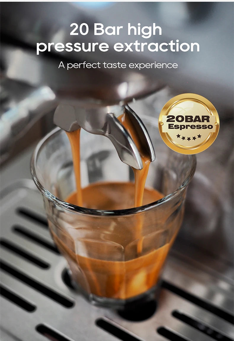 HiBREW 20Bar Semi Automatic Espresso Coffee Machine Cold/Hot Coffee Maker
