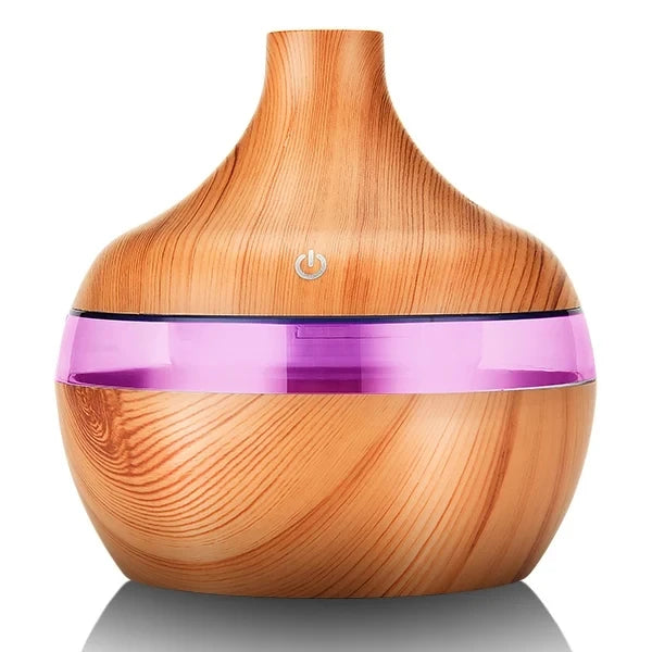 Electric Aroma Air Diffuser Wood Ultrasonic Air Humidifier Essential Oil Aromatherapy