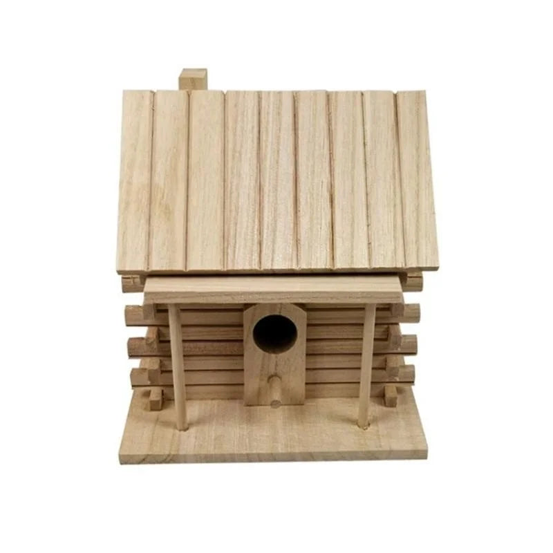 NEW Wood Birds Nest Box Outdoors Roof