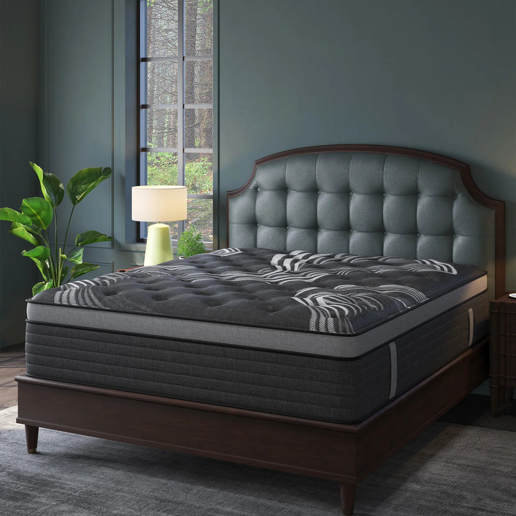 12" Twin Full King Queen Size Mattress in a Box Hybrid Spring Memory Foam,Euro Top Mattresses Medium Firm for Motion Isolat