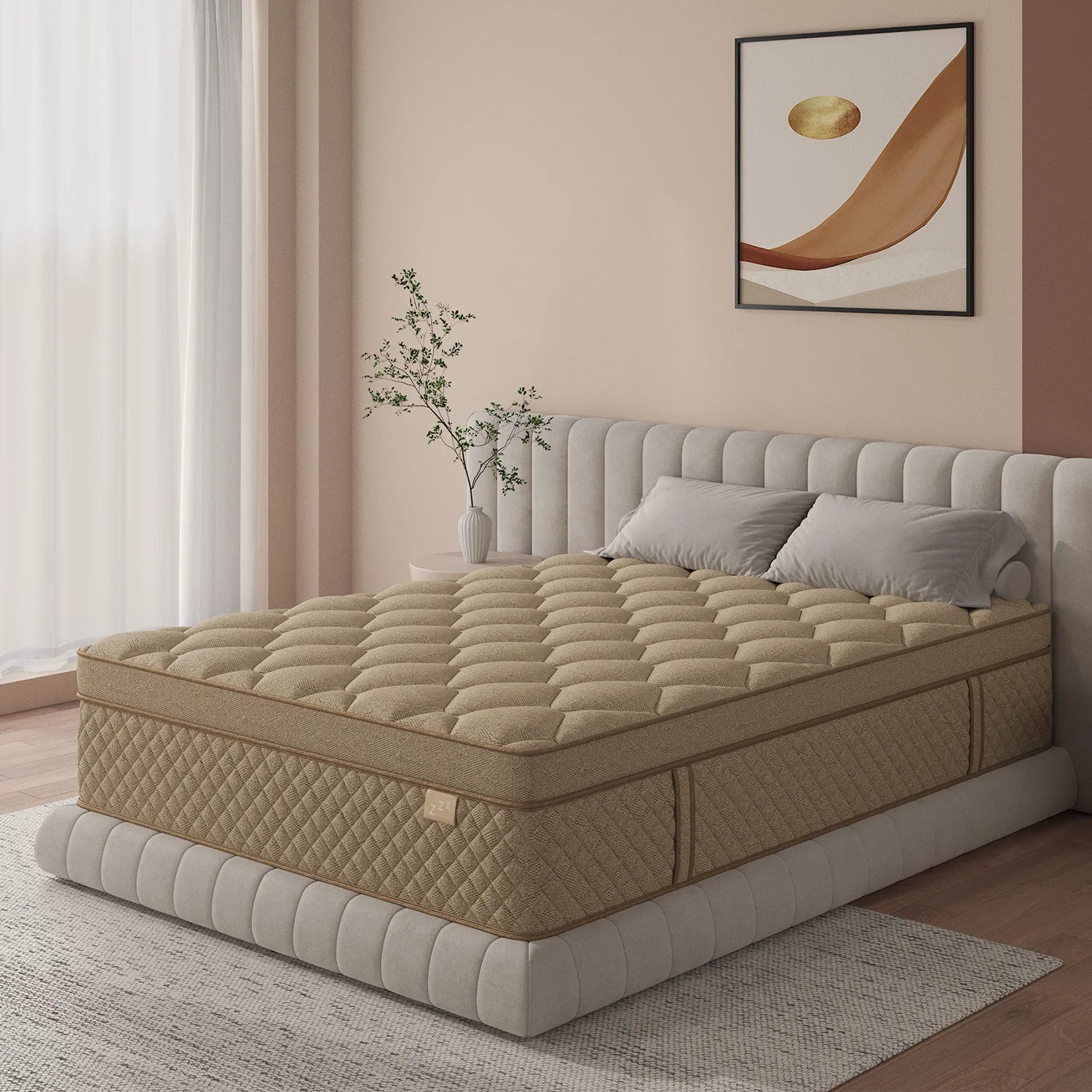 12" Gel Memory Foam Hybrid Pocket Spring Mattress Twin Full King Queen Mattress In A Box, Medium Firm Motion Isolation