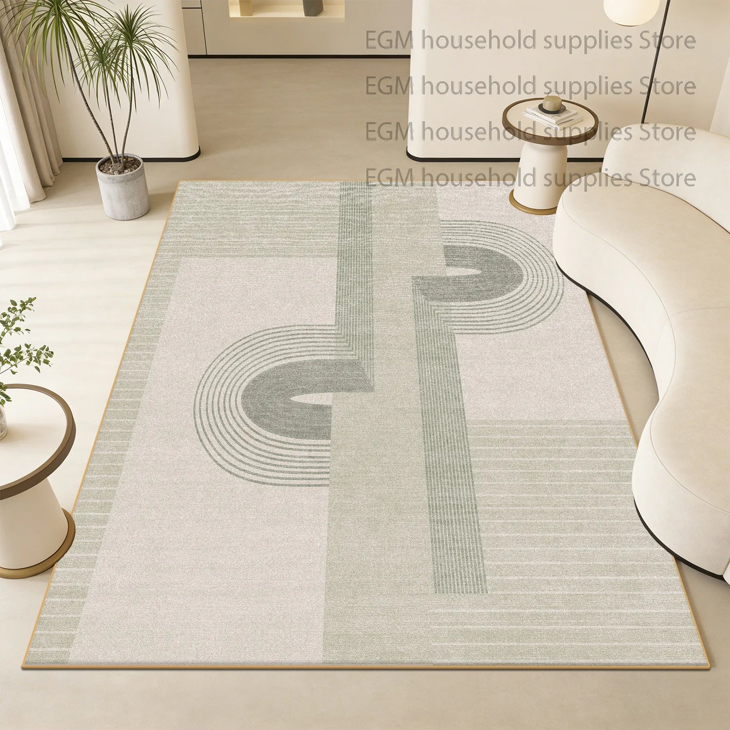 Modern Luxury Carpets Geometric Living Room Decorative Bed Room Soft Rug Washable Non-slip Study Customizable Floor Mat Office