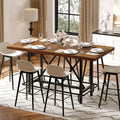 6 - Person Tabletop with Metal Legs - Height Table for Dining Room, Workspace