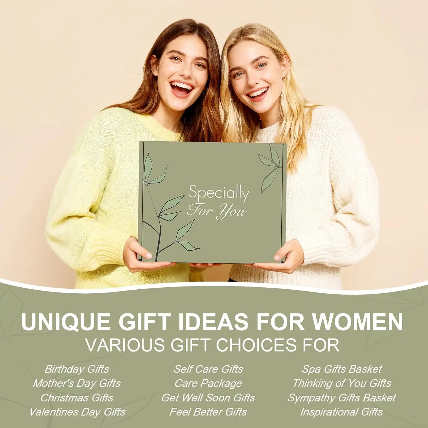 Get Well Or Sympathy Gift Baskets for Women, Self Care Spa Package