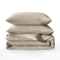 Linen Duvet Cover King Size Cotton Linen Blend, 3Pieces Bedding Set With 2 Pillowcases
