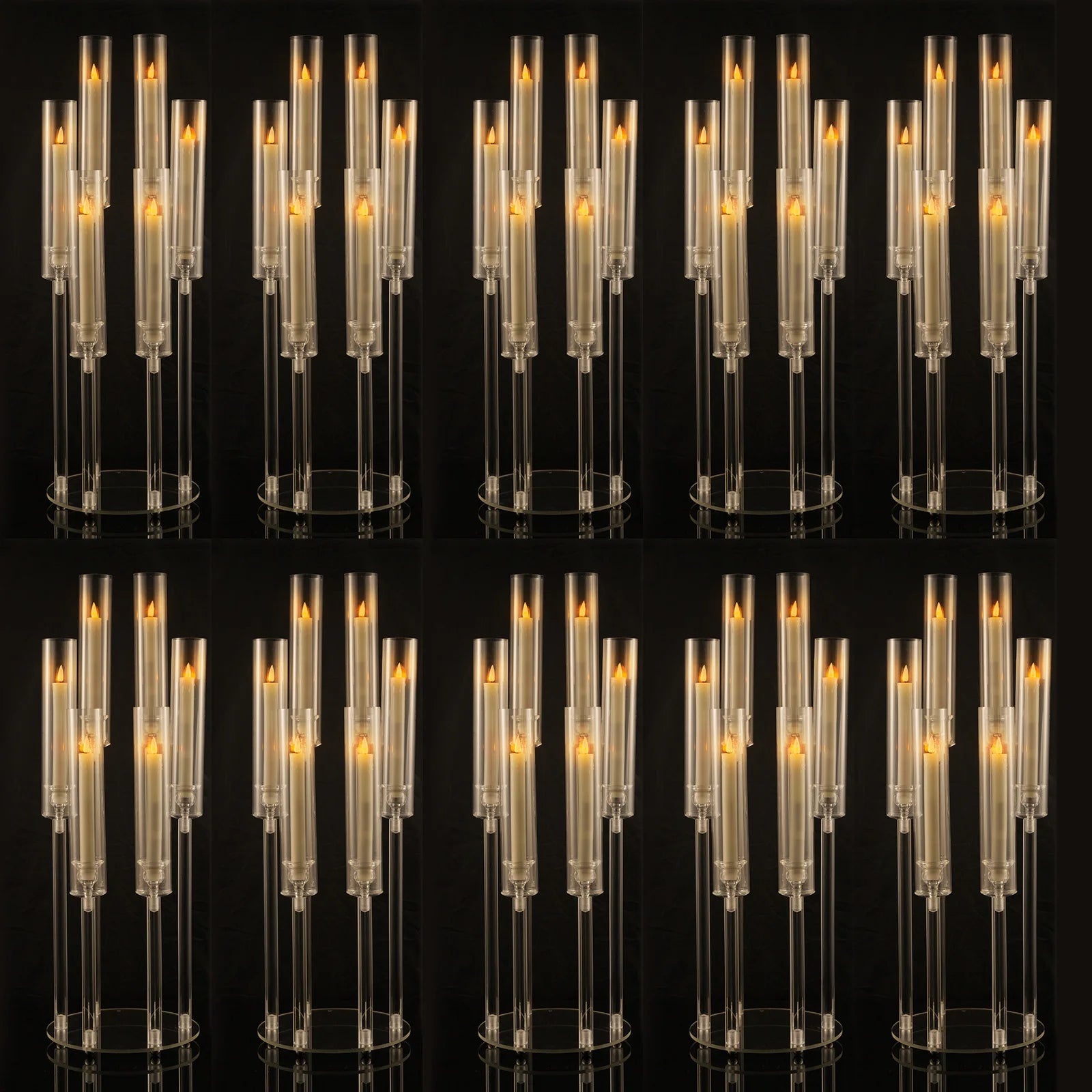 10pcs Candlestick Holder for Wedding, Party, Dining Table