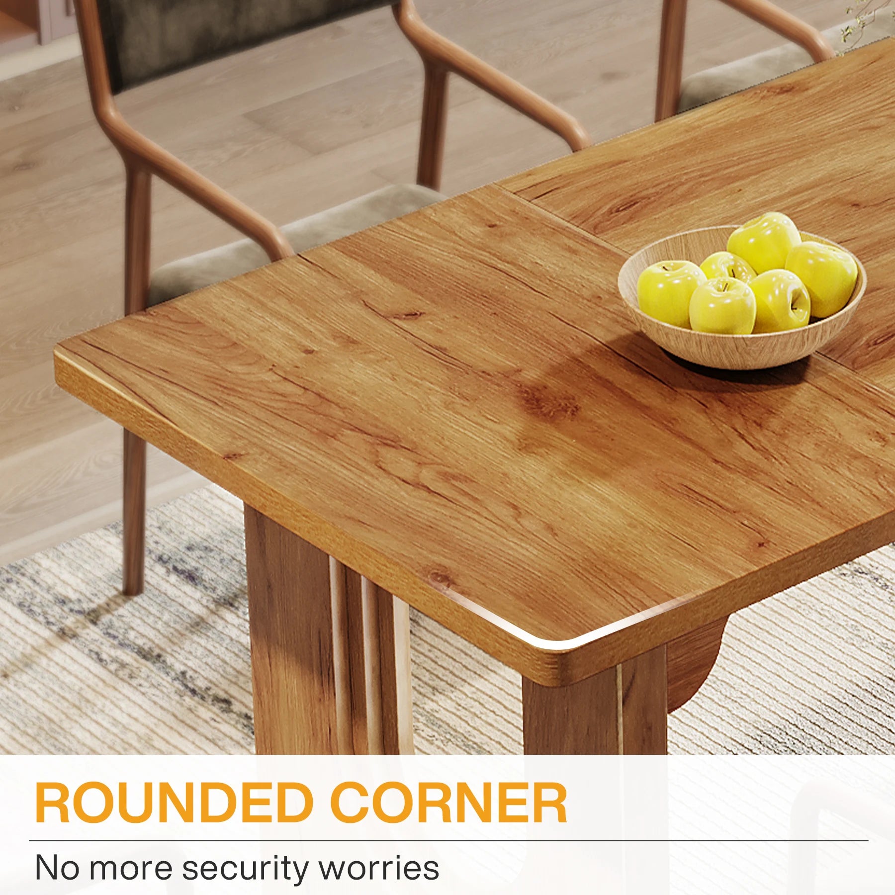 Tribesigns Modern Dining Table for 6 to 8 People