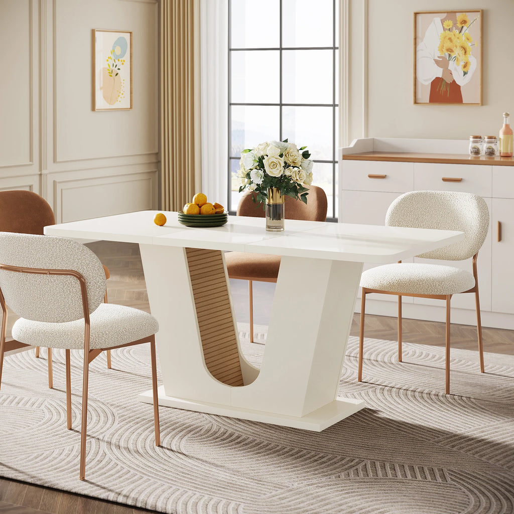 Modern Dining Table for 4-6 People,