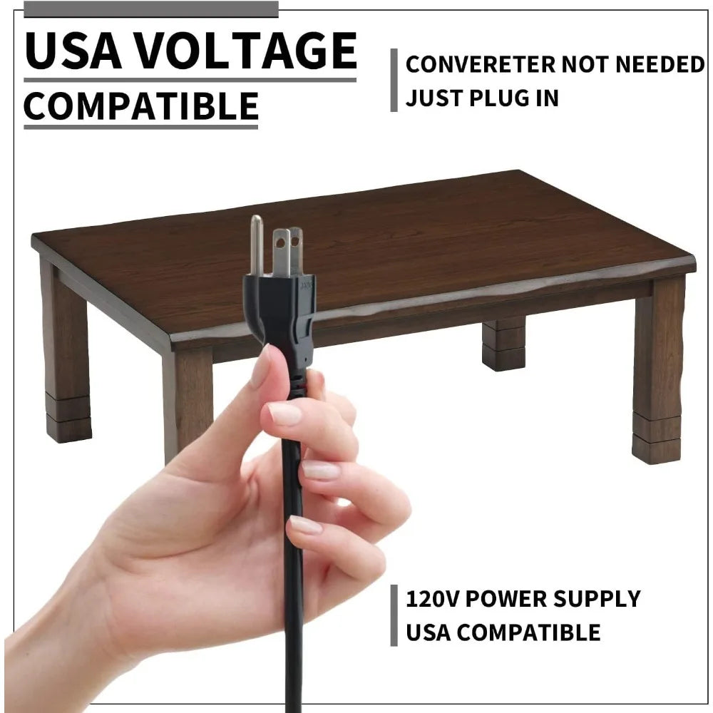 Japanese Kotatsu Table - Heated Wooden Chabudai Furniture