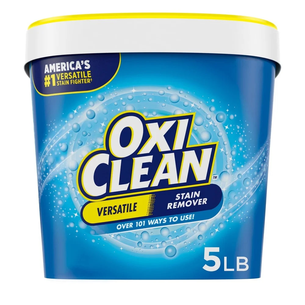 Versatile Stain Remover Powder 5 lb Oxygen-Powered Laundry Booster Multi-Surface Cleaner Color-Safe Chlorine-Free Fabric Stain