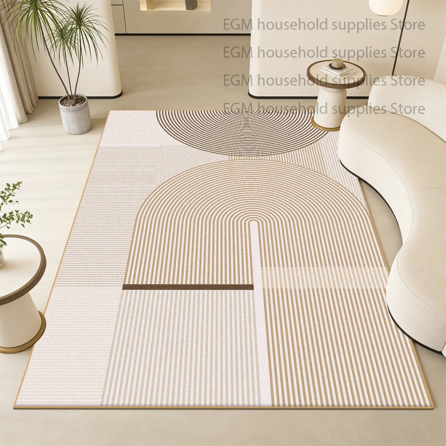 Modern Luxury Carpets Geometric Living Room Decorative Bed Room Soft Rug Washable Non-slip Study Customizable Floor Mat Office