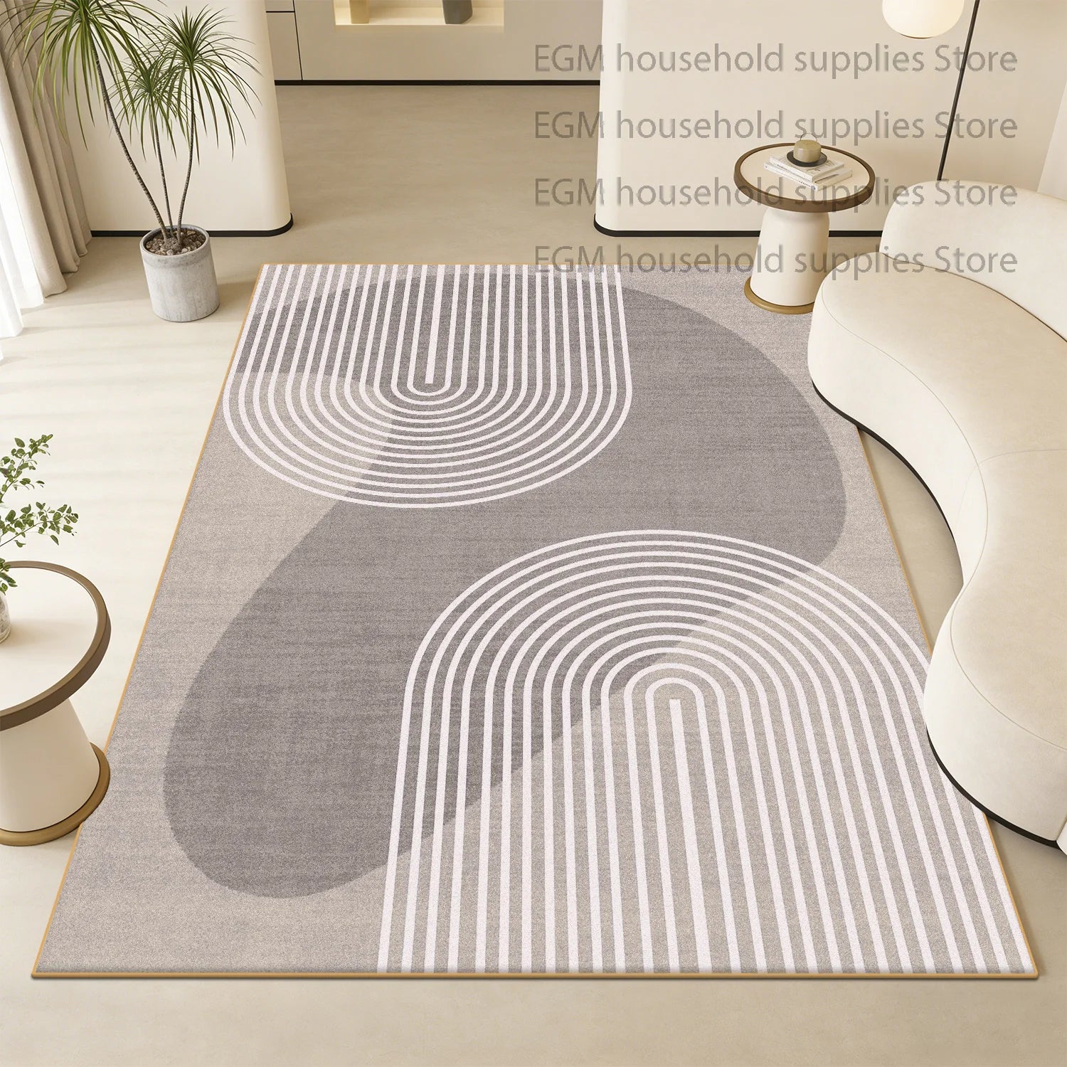 Modern Luxury Carpets Geometric Living Room Decorative Bed Room Soft Rug Washable Non-slip Study Customizable Floor Mat Office