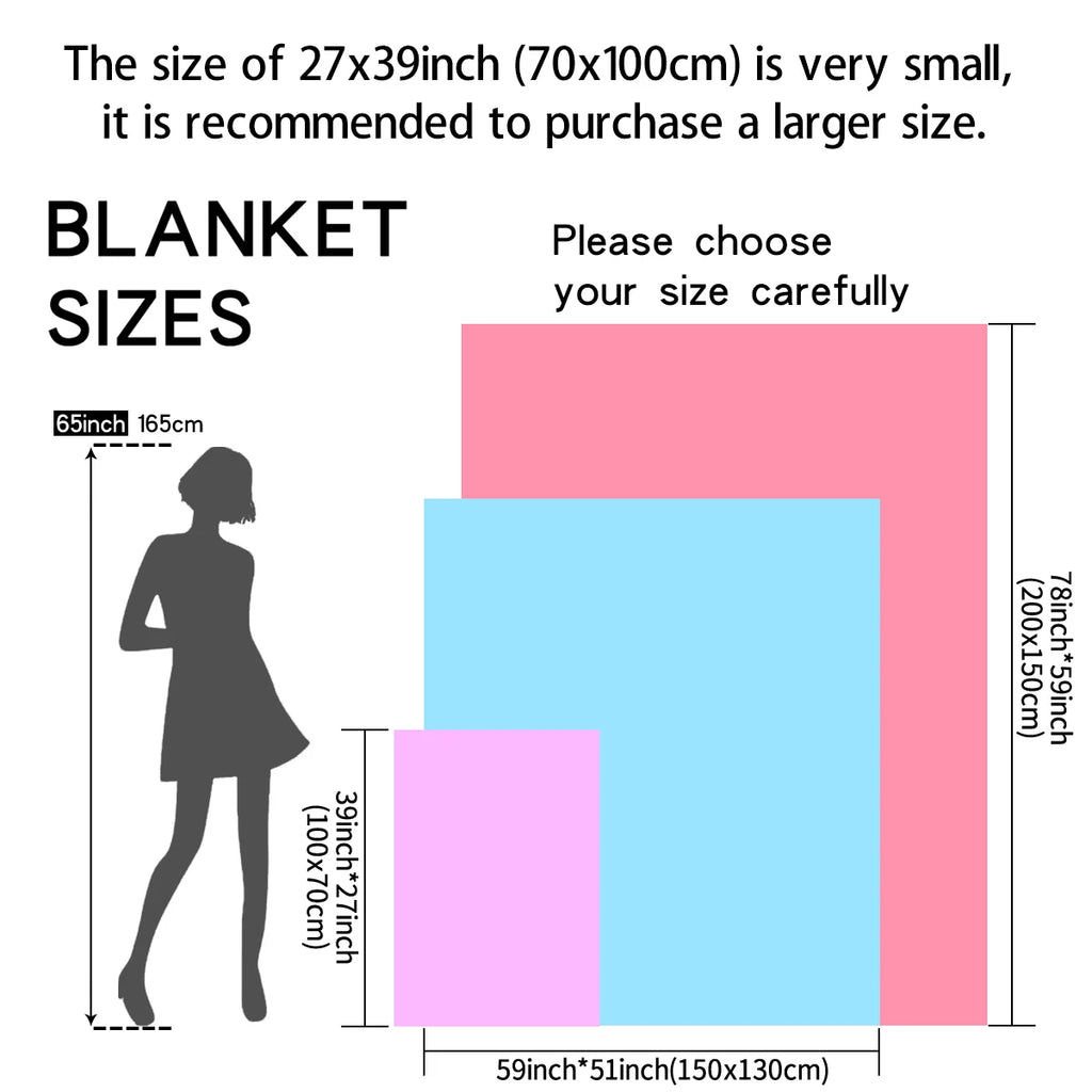 1pc Flannel Blanket - Soft, Comfortable, Warm Nap Blanket