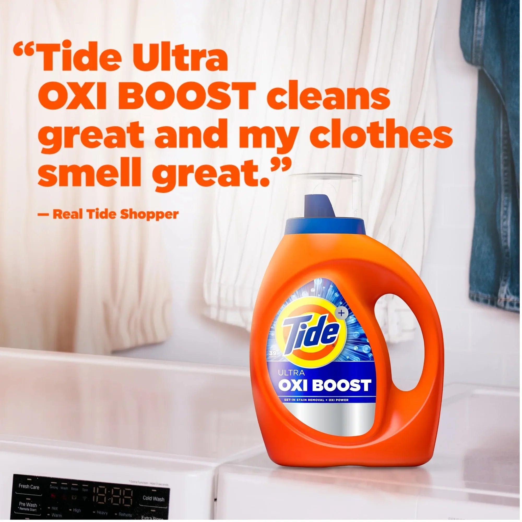 Liquid Laundry Detergent, Advanced Stain Remover, 30 fl oz, 21 Loads