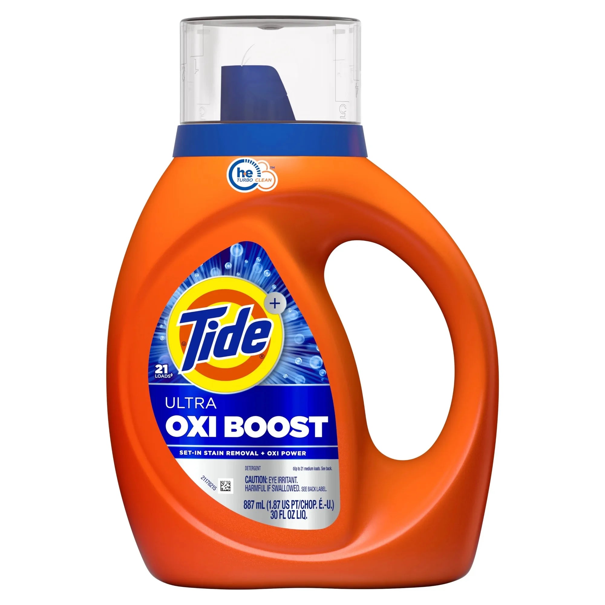 Liquid Laundry Detergent, Advanced Stain Remover, 30 fl oz, 21 Loads