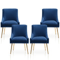 SEYNAR Modern Velvet Dining Chairs Set of 4