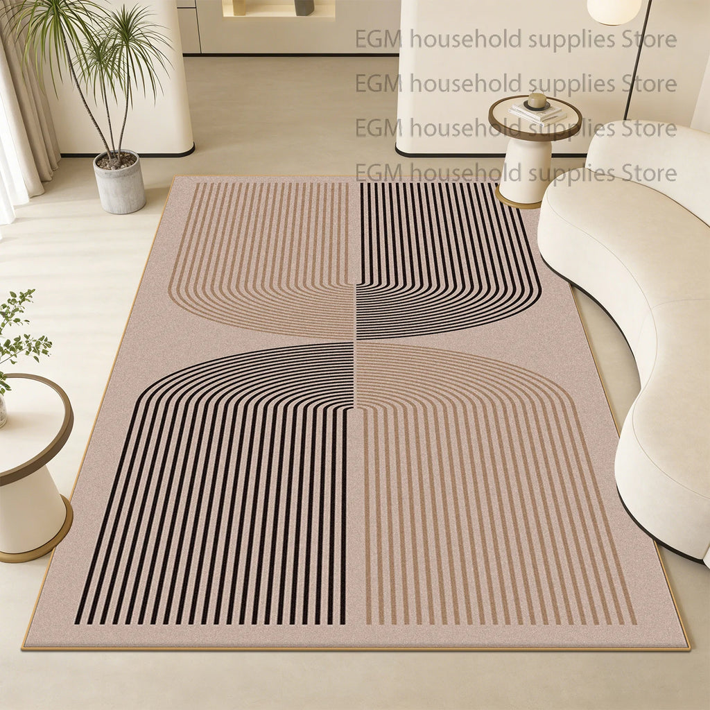 Modern Luxury Carpets Geometric Living Room Decorative Bed Room Soft Rug Washable Non-slip Study Customizable Floor Mat Office