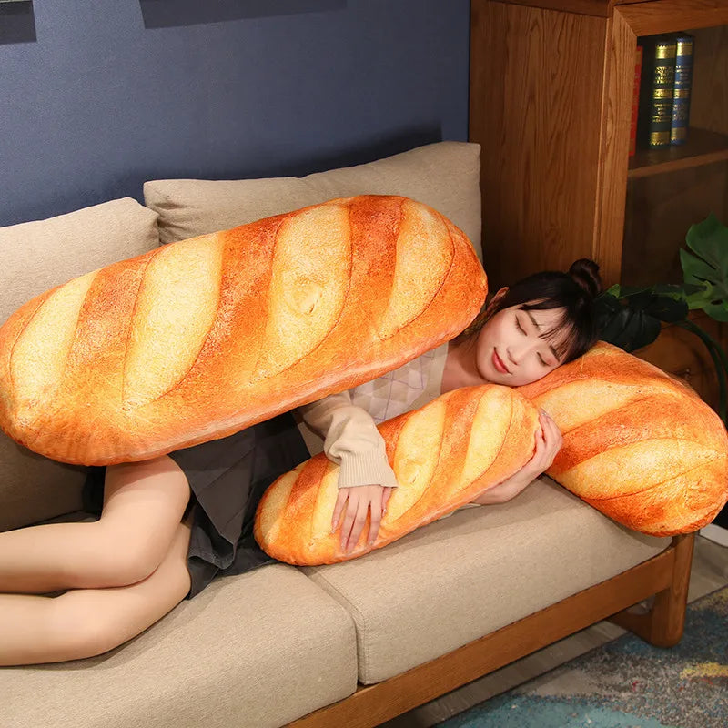 French Bread Plush Stuffed  Plushie Pillow