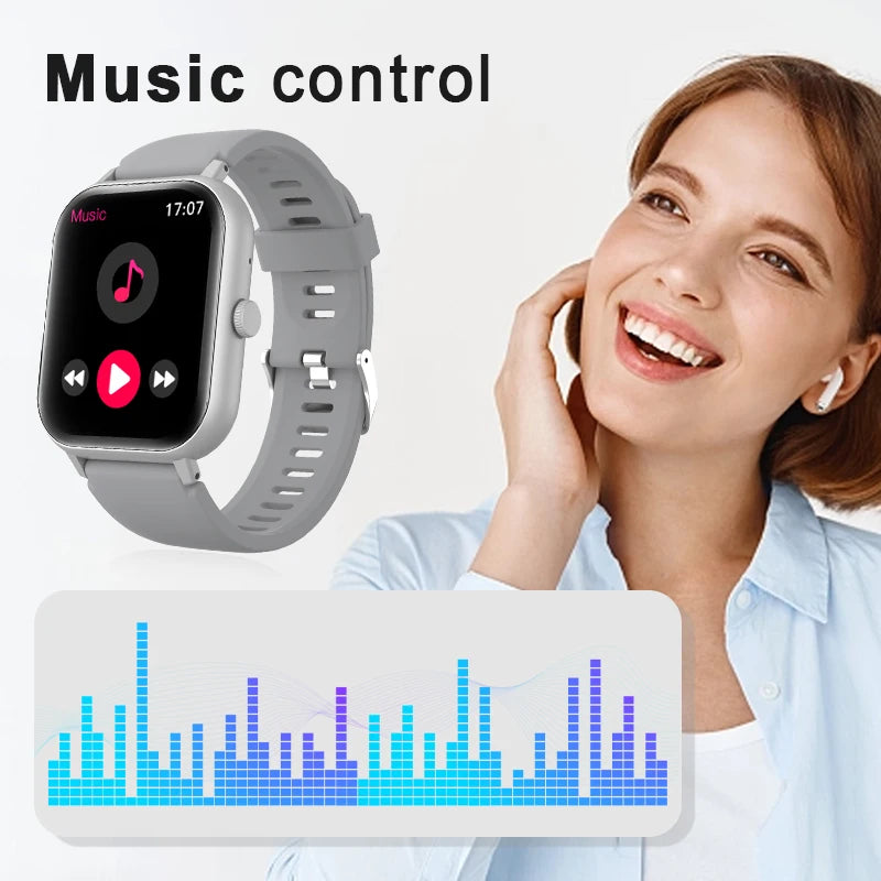 Smart watch, wireless calling /dial, multi -Sport mode,Suitable for men and women, for iPhone/Android