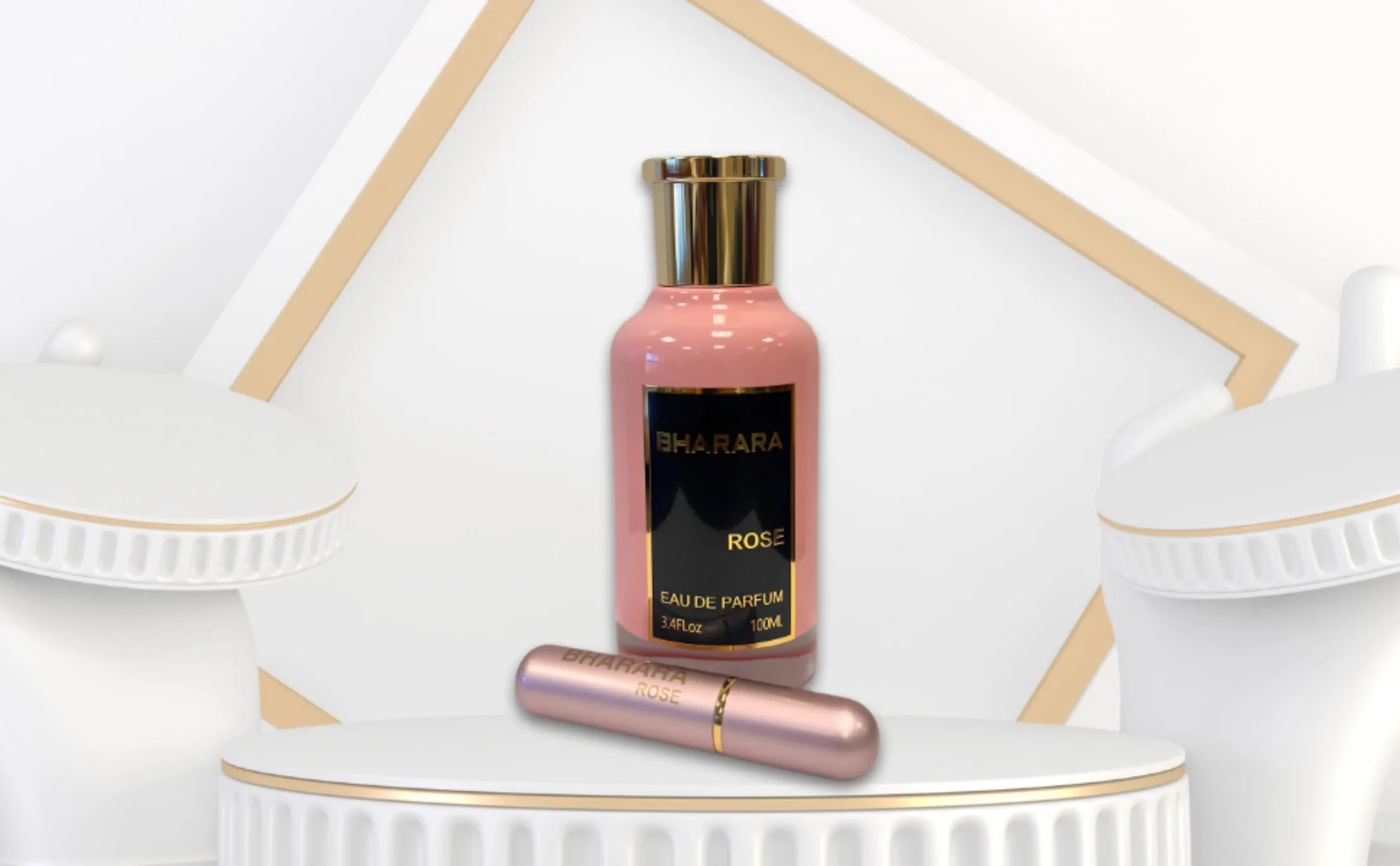 Bharara Rose Eau de Parfum: 100ml Pink Bottle