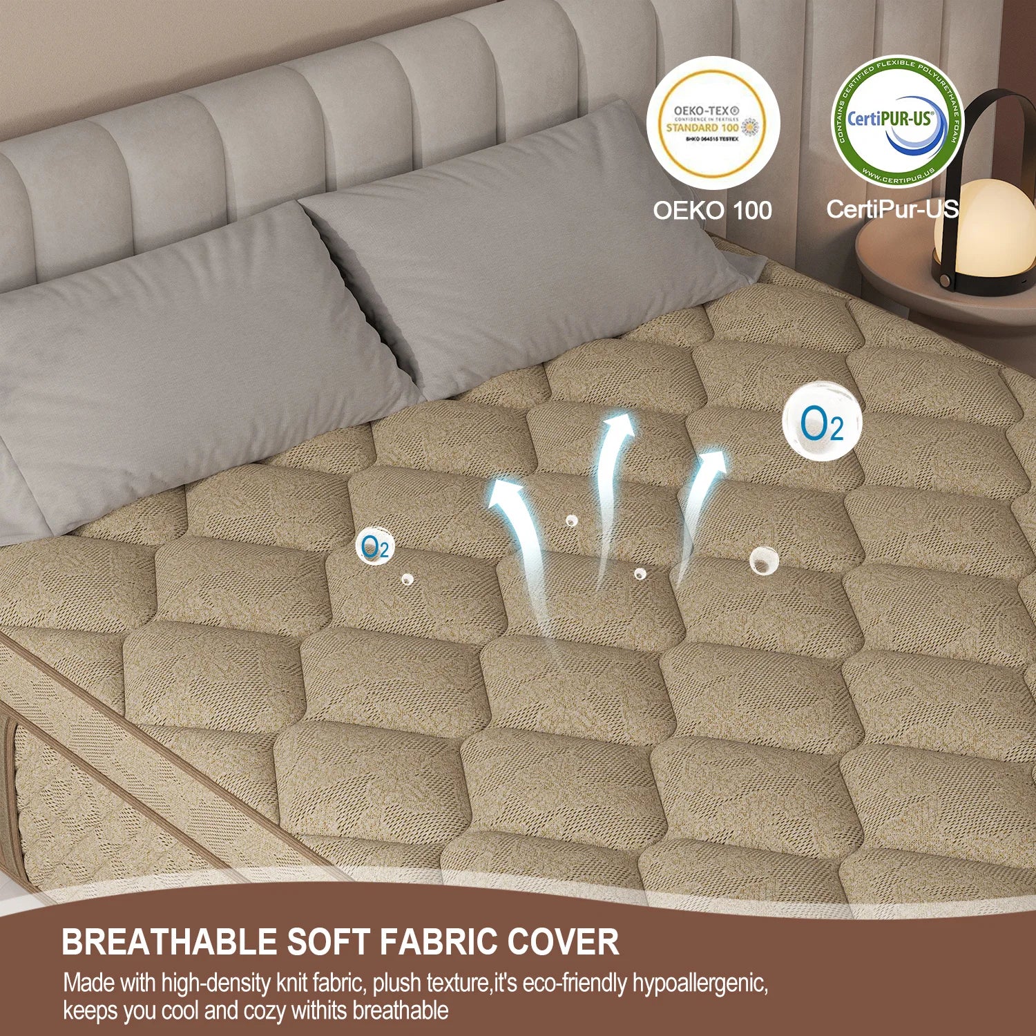 12" Gel Memory Foam Hybrid Pocket Spring Mattress Twin Full King Queen Mattress In A Box, Medium Firm Motion Isolation