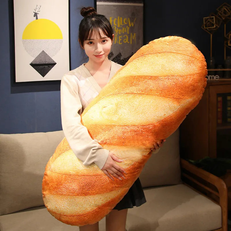 French Bread Plush Stuffed  Plushie Pillow