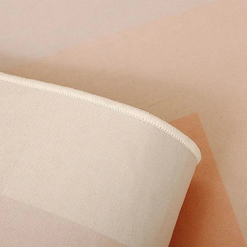 Simple Style Striped Cream Color Round Sofa Floor Mat Decoration Home Living Room Study Non-slip Carpet Bedroom Tables Chair Mat